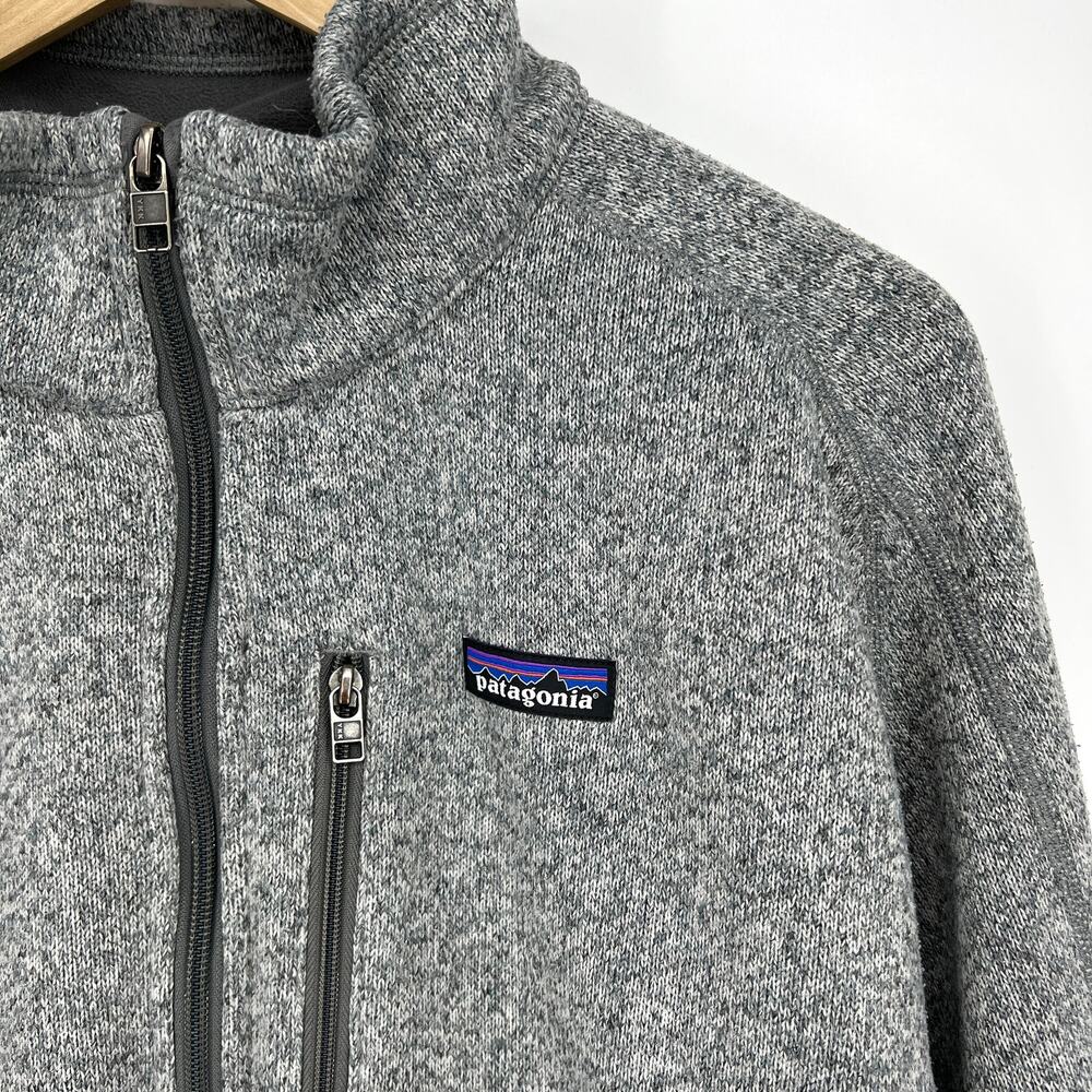 Patagonia Mens Better Sweater 1/4 Zip Fleece Pullover in GrayPreowned Size XXL - Picture 2 of 9